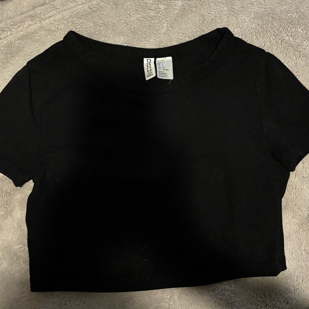H&M Black Casual Tee